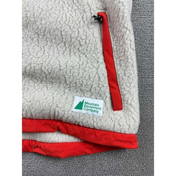 Mountain Equipment Company Fleece Jacket Men M Recycled Sherpa Full Zip White - Picture 7 of 10